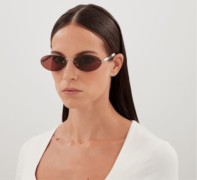 Gucci Oval Sunglasses with Pearl