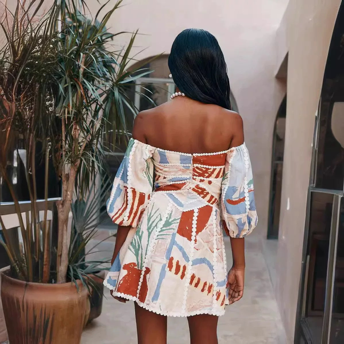 Off-Shoulder Mini Dress