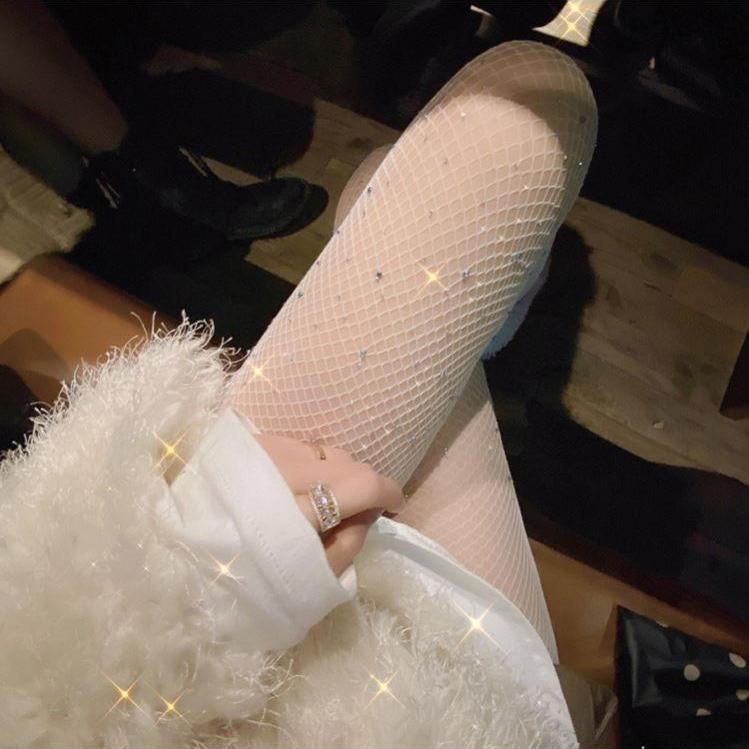 Glitter Fishnet Stockings