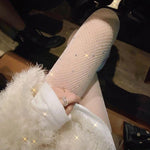Glitter Fishnet Stockings