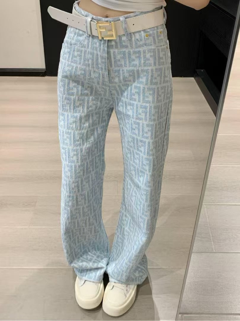 Fendi Light Wash Jeans