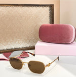 Miu Miu Geometric Frame Sunglasses