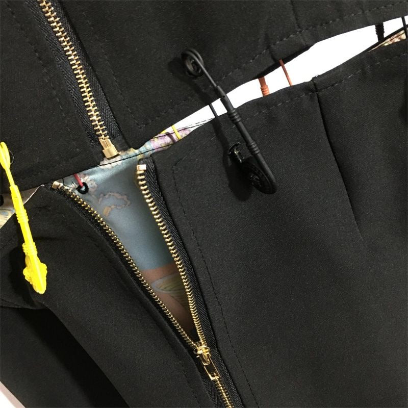 VERSACE Safety Pin Detail Mini Dress