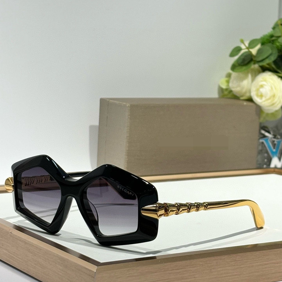 Bvlgari Serpenti Geometric Sunglasses