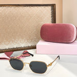 Miu Miu Geometric Frame Sunglasses