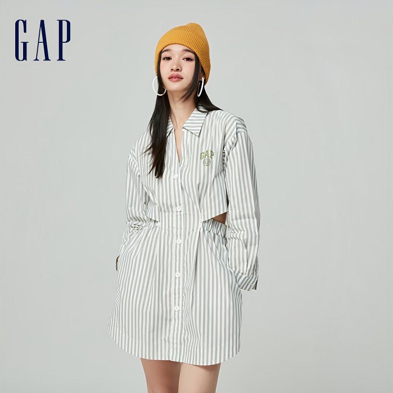 Gap Striped Shirtdress