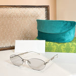 Gucci Oval Sunglasses with Pearl