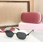 Miu Miu Geometric Frame Sunglasses