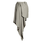 Deconstructed Blazer and Asymmetrical Skirt Set