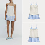 ZARA Pleated Corset Mini Dress