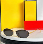 Fendi Crystal Oval Sunglasses
