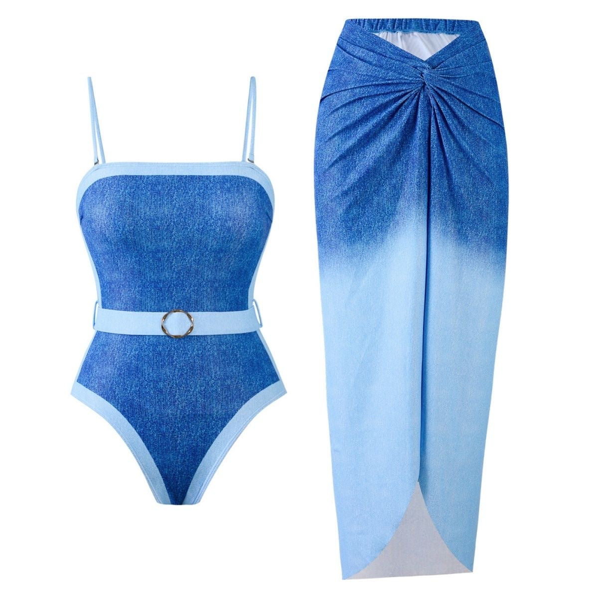 Trendy Swimsuit with Sarong
