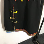 VERSACE Safety Pin Detail Mini Dress