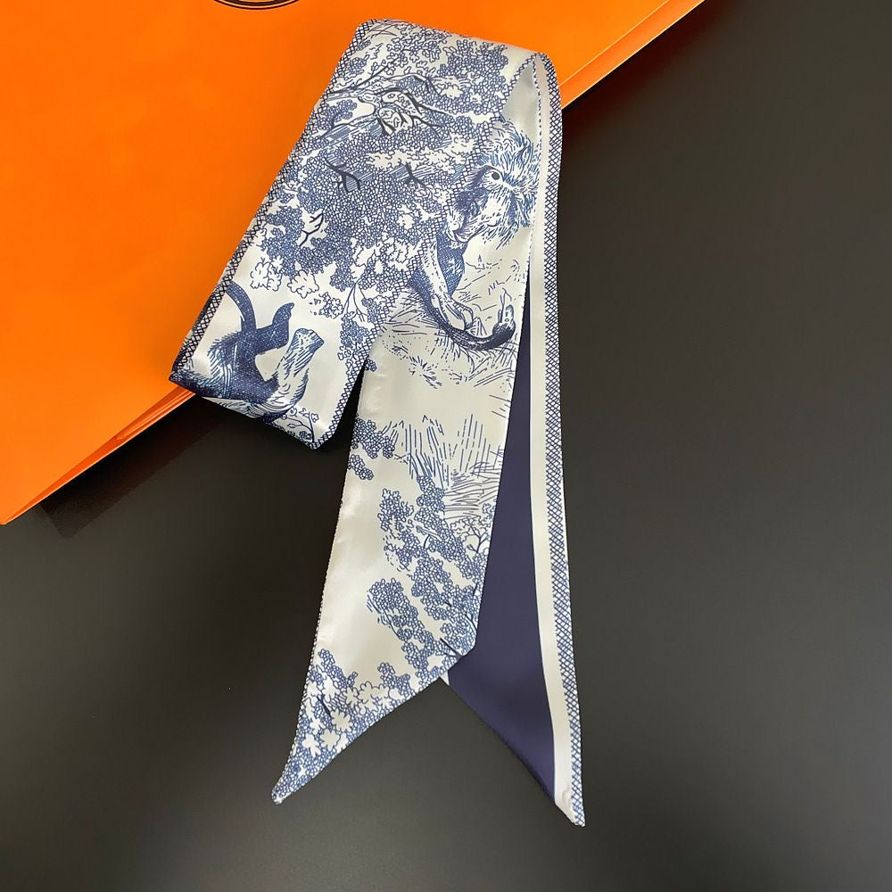 Dior Mitzah Toile De Jouy Silk Scarf