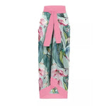 Printed Swimsuit with Sarong