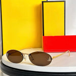 Fendi Crystal Oval Sunglasses