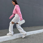 Distressed Convertible Jeans