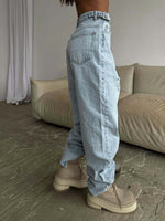 Distressed Light Wash Jeans
