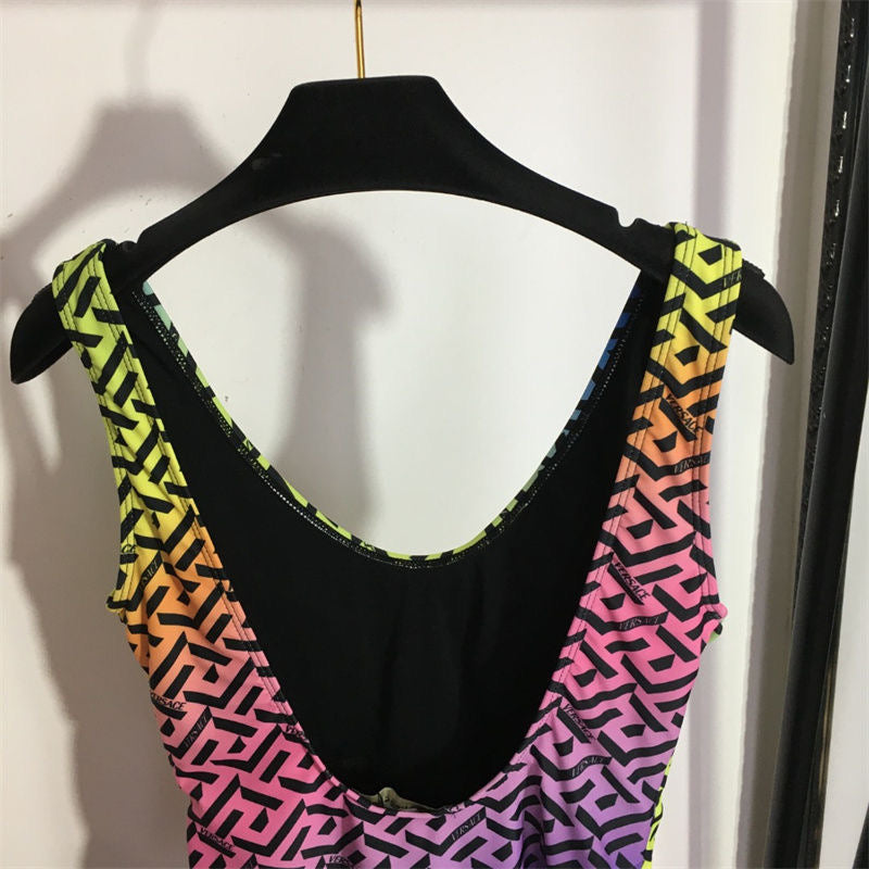 Versace Greca Rainbow Swimsuit