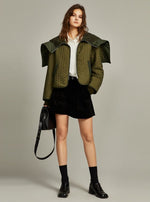 Loose large collar women's Jacket.