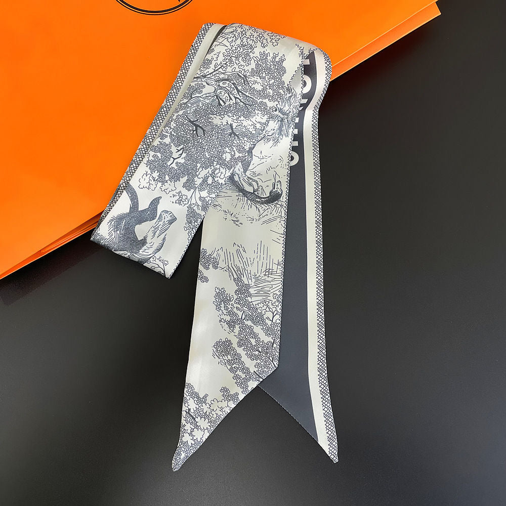 Dior Mitzah Toile De Jouy Silk Scarf