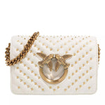 Pinko Love Studded Chevron Shoulder Bag