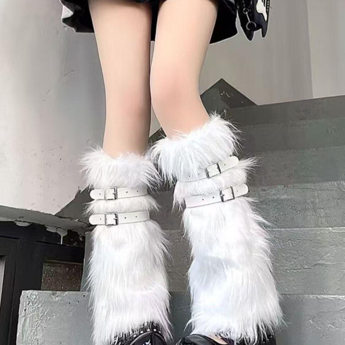 Faux Fur Leg Warmers