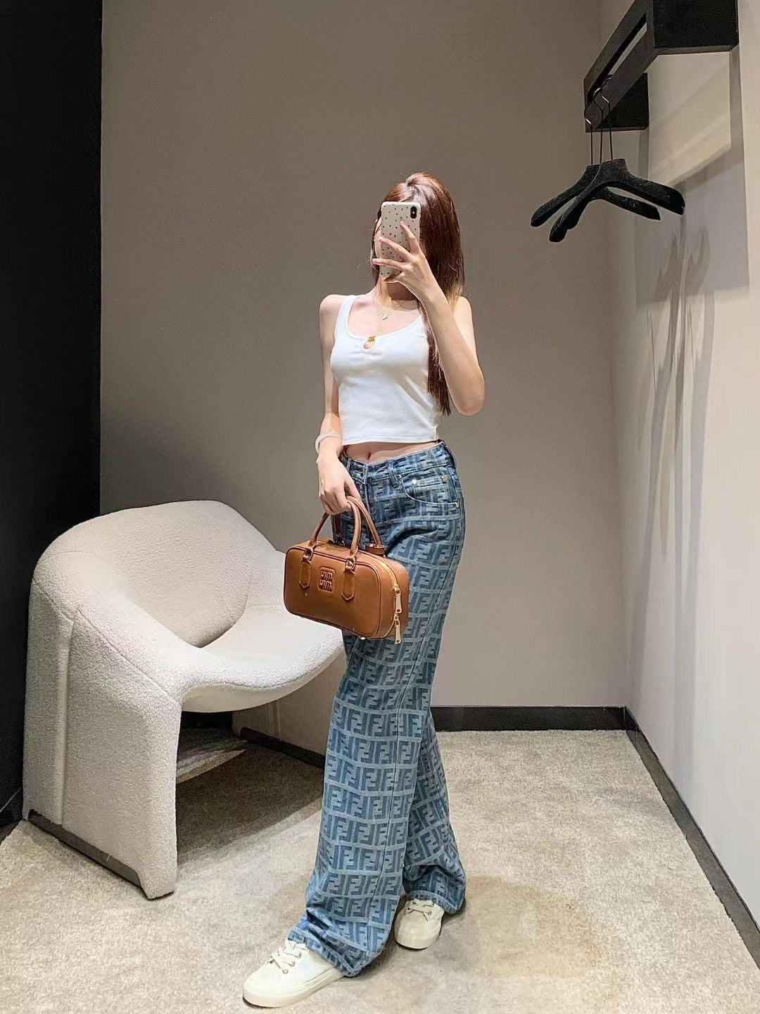 Fendi Wide-Leg Jeans