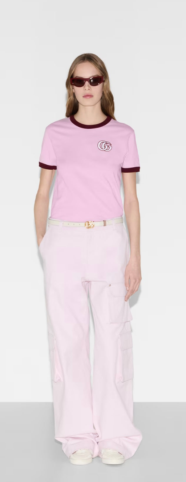 GUCCI EMBROIDERED COTTON JERSEY T-SHIRT