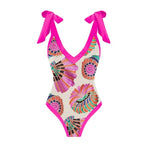 Printed Swimsuit with Sarong