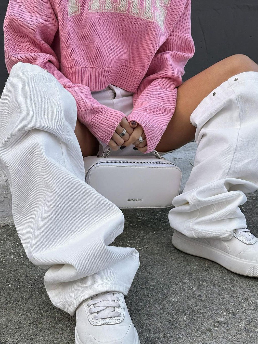 Distressed Convertible Jeans