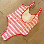 Balmain Striped Swimsuit