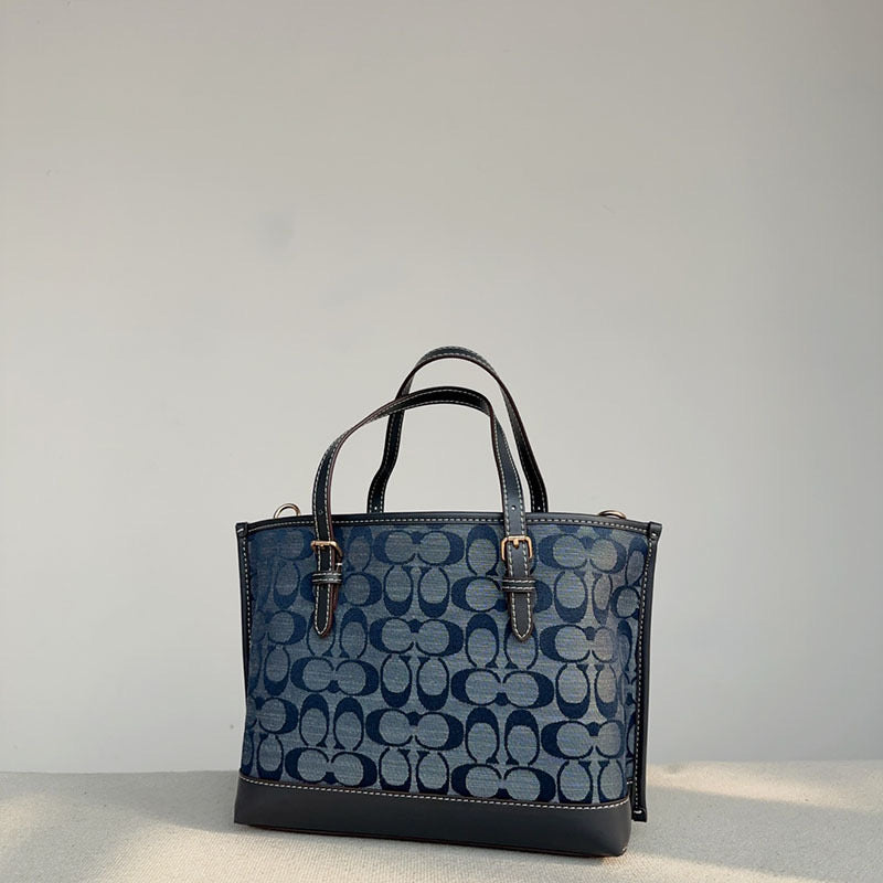 Coach Mollie Tote 25 in Signature Denim