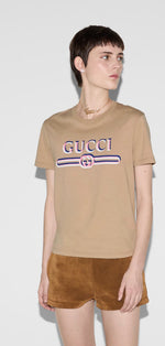 GUCCI PRINTED COTTON JERSEY T-SHIRT