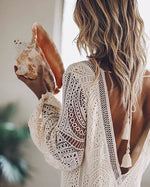 Ethereal White Lace Mini Dress