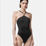 Versace Medusa Halter Swimsuit