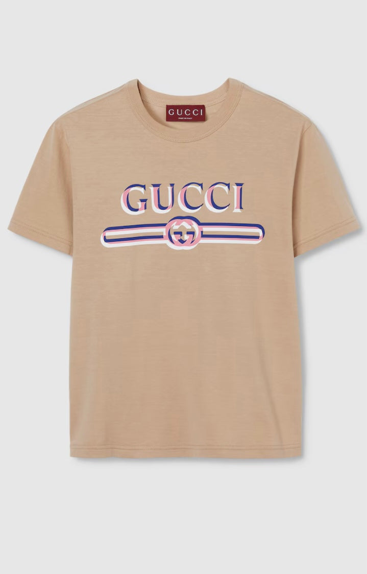 GUCCI PRINTED COTTON JERSEY T-SHIRT