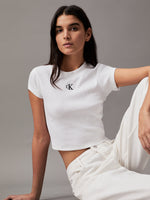 Calvin Klein Ribbed Crop Top and Short Set