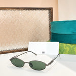 Gucci Embellished Oval Sunglasses