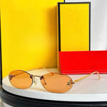 Fendi Crystal Oval Sunglasses