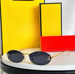 Fendi Crystal Oval Sunglasses