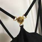 Versace Medusa Halter Swimsuit