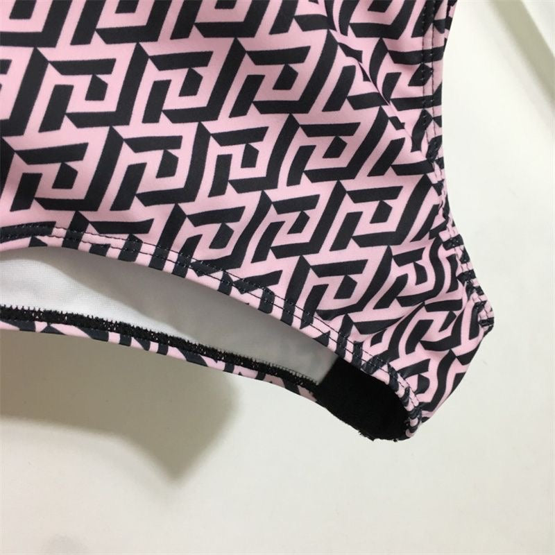 Versace Greca Medusa Long-Sleeve Swimsuit