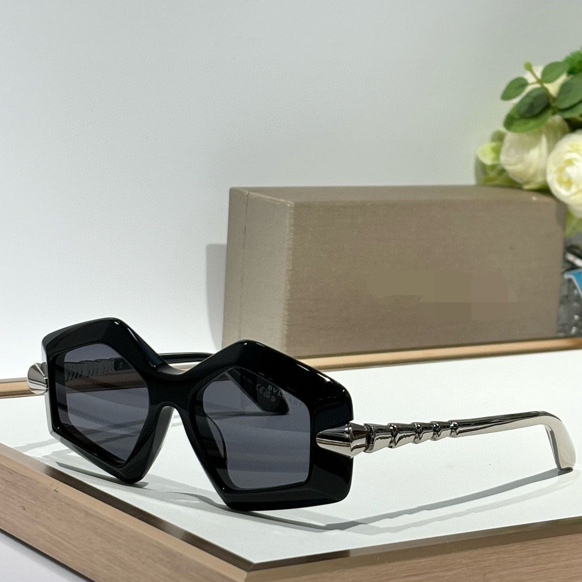 Bvlgari Serpenti Geometric Sunglasses