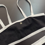 Chanel Black and White Bikini Set