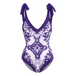 Printed Swimsuit with Sarong