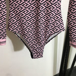 Versace Greca Medusa Long-Sleeve Swimsuit