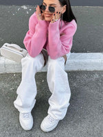 Distressed Convertible Jeans