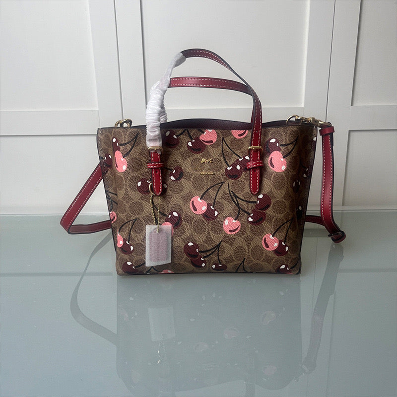 Coach Mollie Tote 25 in Cherry Print