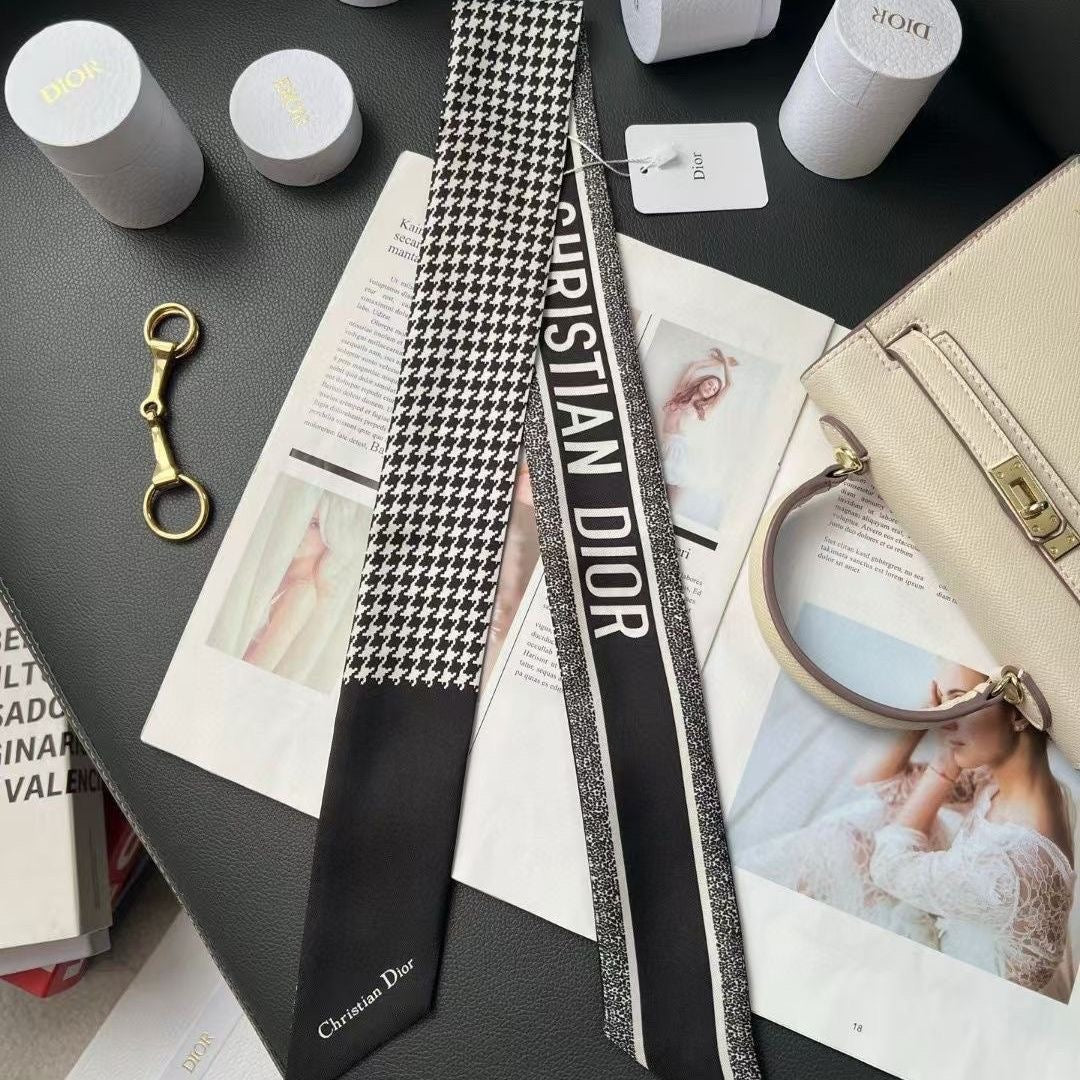 Dior Mitzah Toile De Jouy Silk Scarf